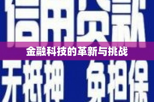 湖州金融科技的革新与挑战