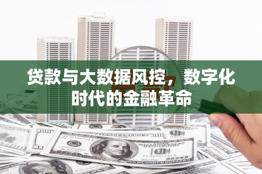 湖州贷款与大数据风控，数字化时代的金融革命