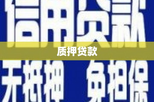 湖州质押贷款