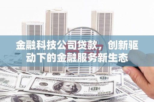湖州金融科技公司贷款，创新驱动下的金融服务新生态