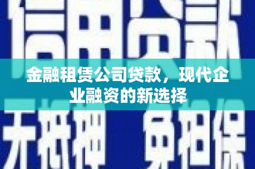 湖州金融租赁公司贷款，现代企业融资的新选择