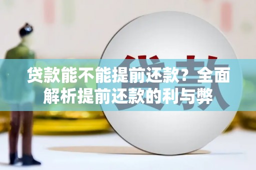 湖州贷款能不能提前还款？全面解析提前还款的利与弊
