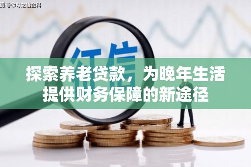 湖州探索养老贷款，为晚年生活提供财务保障的新途径
