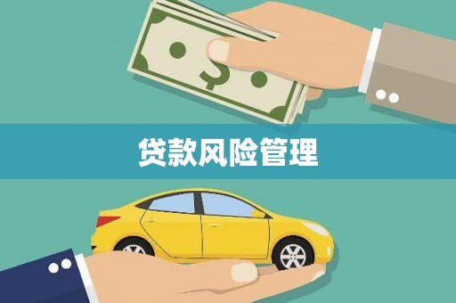 湖州贷款风险管理