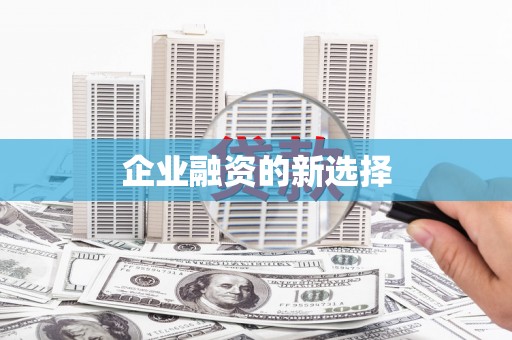 湖州企业融资的新选择