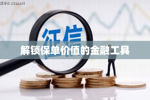 湖州解锁保单价值的金融工具